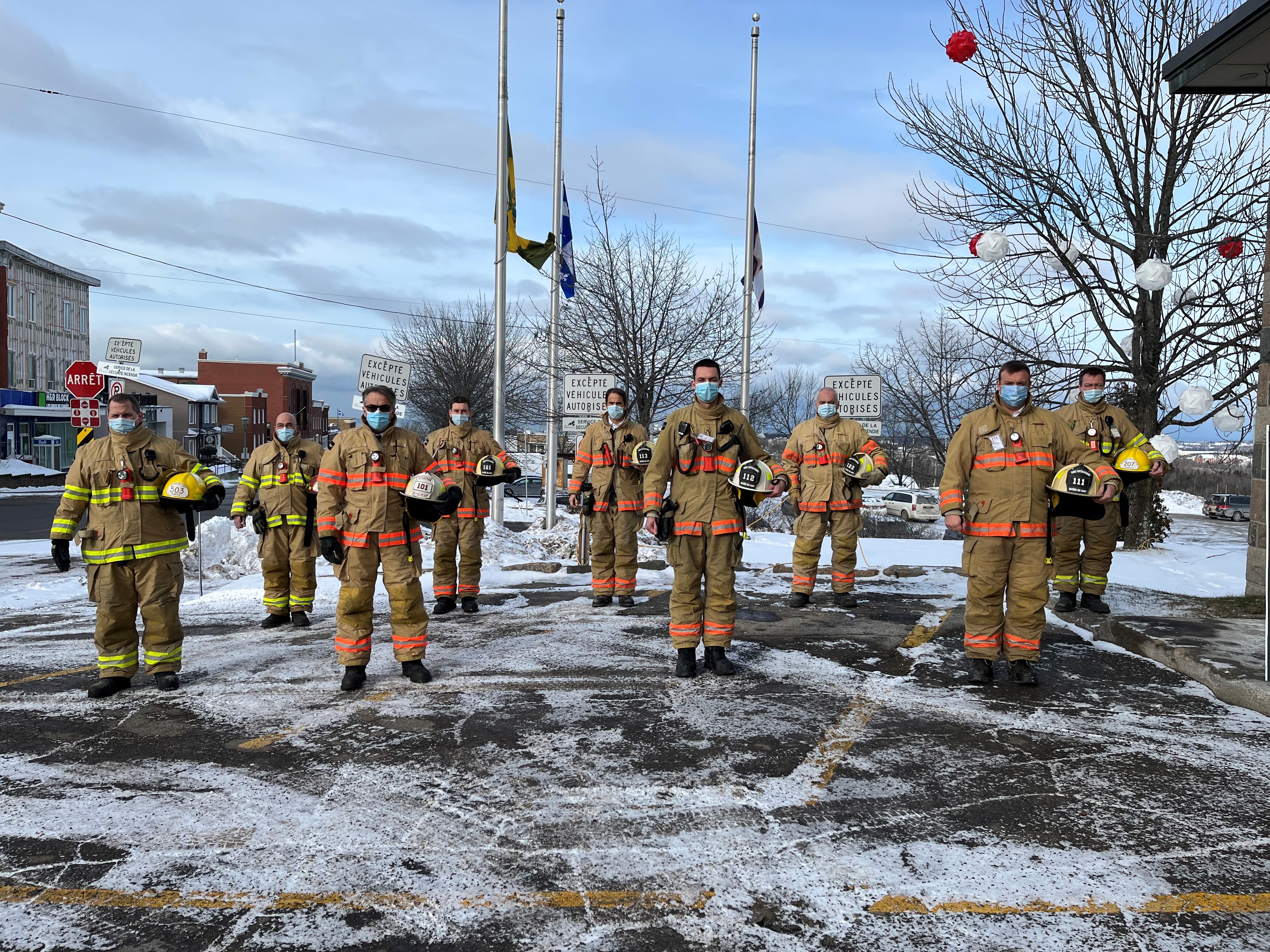 Les pompiers de la Ville de Rivière-du-Loup solidaires de leurs confrères de Boischatel
