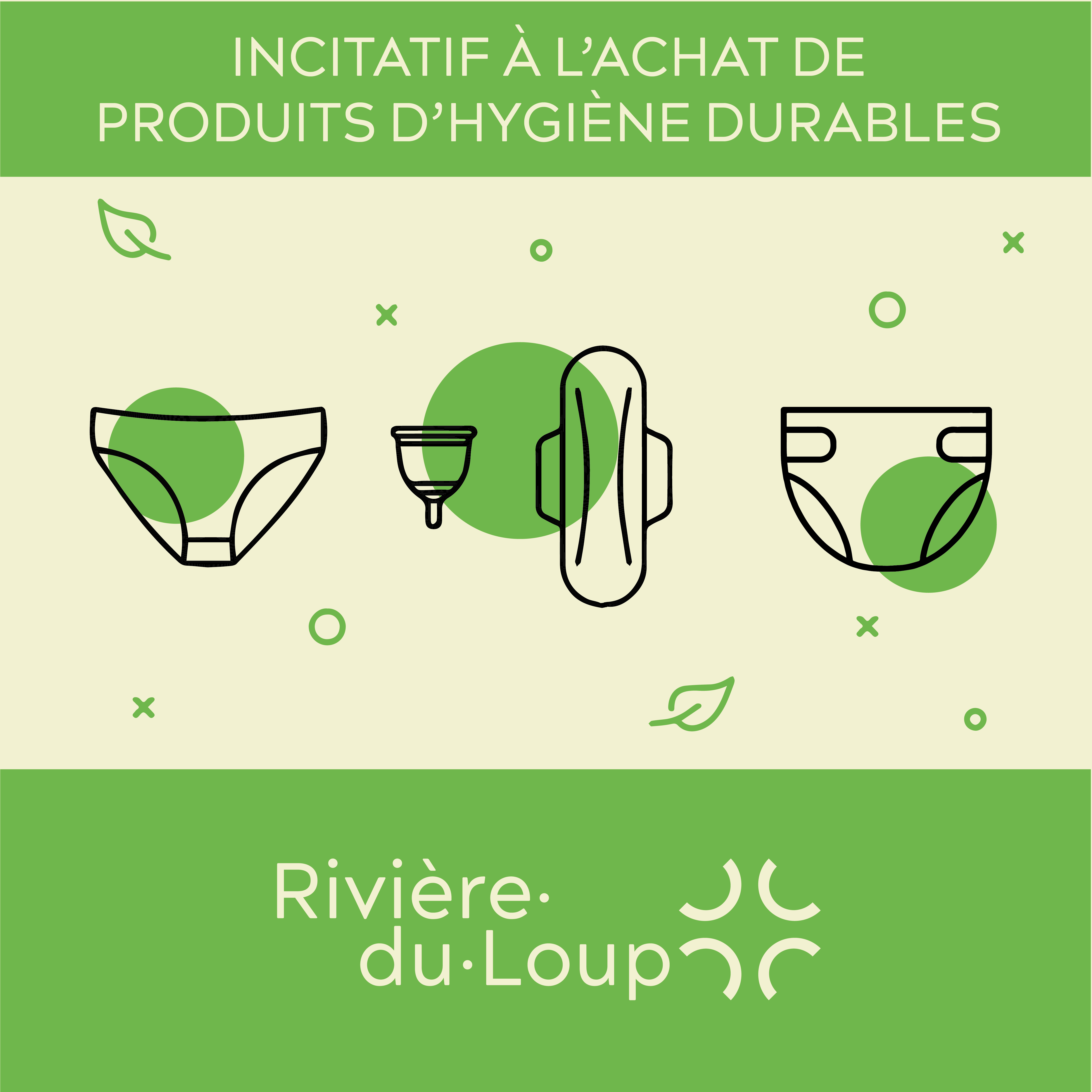 Rivière-du-Loup élargit les critères de son incitatif à l’achat de produits d’hygiène durables