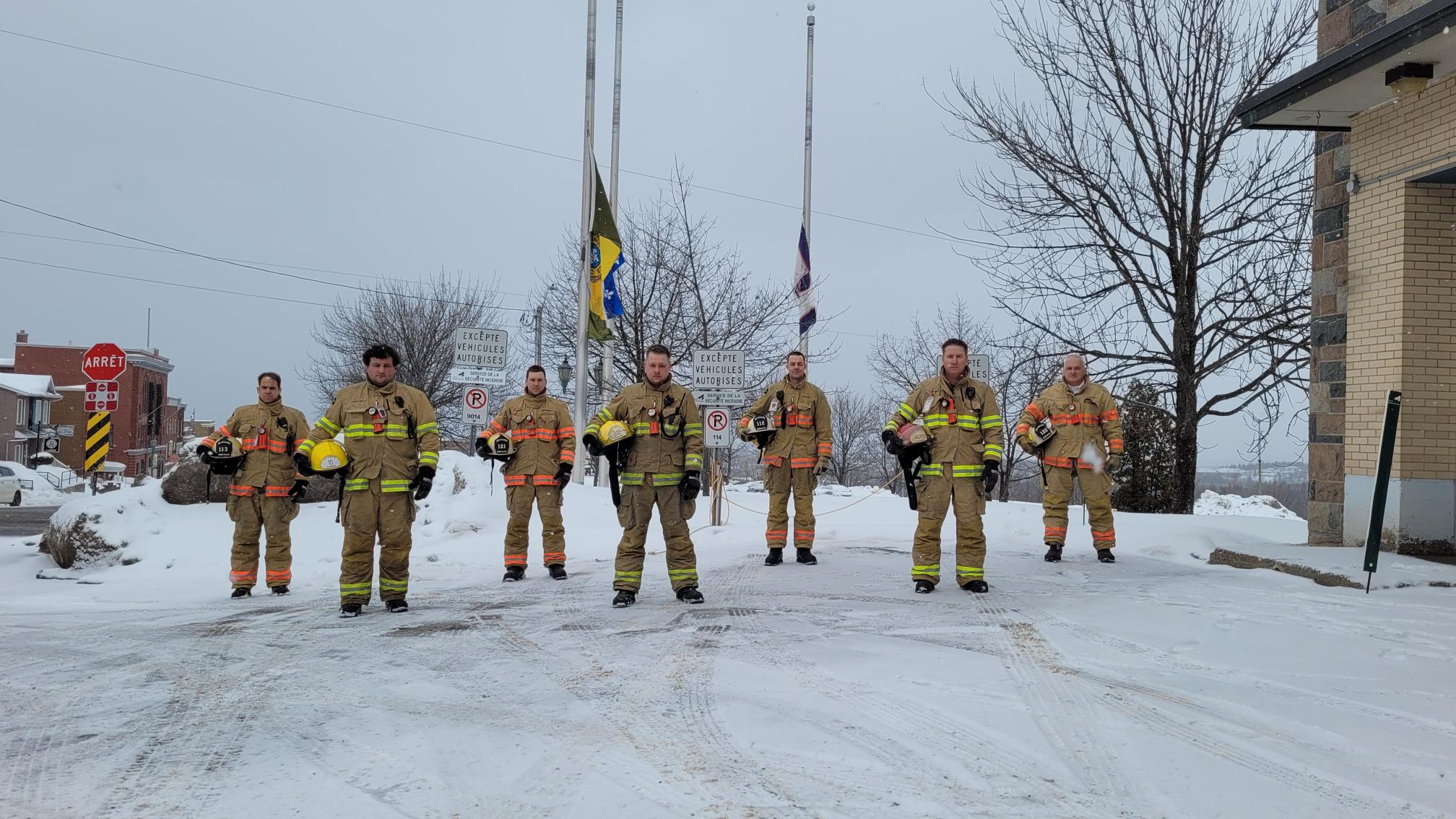Les pompiers de Rivière-du-Loup solidaires de leurs confrères du Lac-Saint-Jean